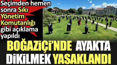 Boğaziçi'nde ayakta dikilmek ve oturmak yasaklandı. Sıkı Yönetim Komutanlığı gibi açıklama