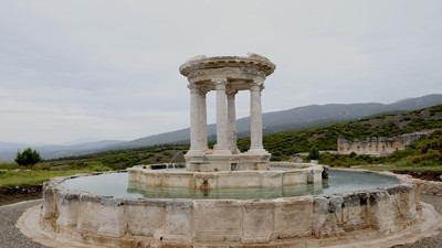Kibyra’daki çeşmeden 1300 yıl sonra su akmaya başladı
