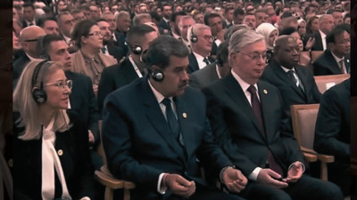 Saray'da ilginç anlar: Maduro, Ali Erbaş'ın okuduğu duaya el açıp eşlik etti