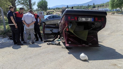 Virajı alamayınca bütün aile hastanelik oldu