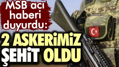 2 askerimiz şehit oldu! MSB acı haberi duyurdu