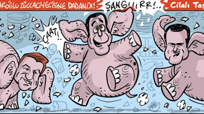 İsmail Küçükkaya, Fatih Portakal ve Selçuk Tepeli'yi çizdi. Hicvin ustası Emre Ulaş'tan düşenin dostu olmaz karikatürü