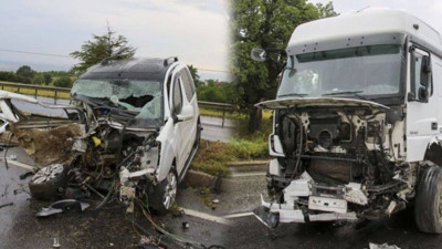 Amca ile yeğenini hayattan koparan feci kaza