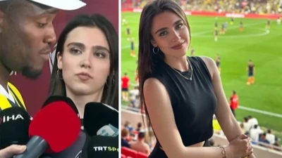 Sunucu Ecem Dinçkal'dan Batshuayi'ye hayranlık dolu bakış