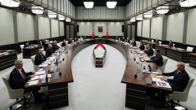 Kabine, Erdoğan başkanlığında toplandı