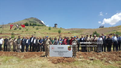 Depremde yaşamını yitiren 71 Jandarma personeli için 71 fidan dikildi