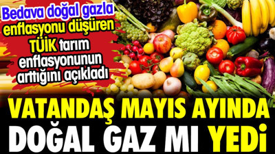 Vatandaş mayıs ayında doğal gaz mı yedi? Tarımdaki enflasyon bakın kaç çıktı?