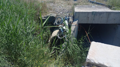 Gediz’de motosiklet kazası: 2 yaralı