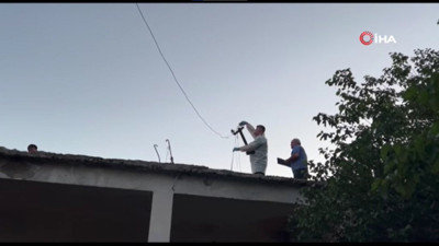 Çatıda oyun oynayan çocuk elektrik akımına kapıldı