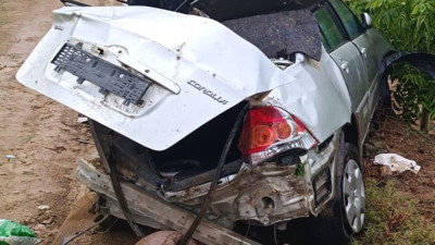 Aşırı yağmur kazaya neden oldu: 2 yaralı