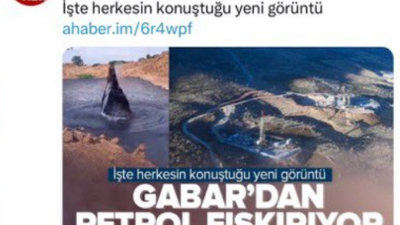 Gabar'da petrol fışkırıyor videosunun Venezuela'da çekildiği ortaya çıktı. Yandaş medya Göbels ve Hitler'in papucunu dama attı