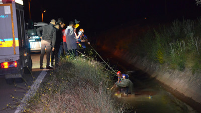 Sulama kanalında cesedi bulunan kadının eşi ve üvey oğlu gözaltında