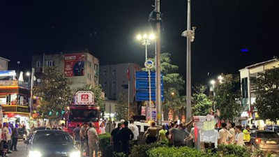 Zabıtadan kaçan ilçeyi birbirine kattı