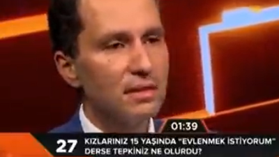 Fatih Erbakan'ın "kızlarınızın 15 yaşında evlenmesine izin verir misiniz" sorusuna verdiği cevap ortaya çıktı