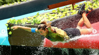 Survivor Asena bronz teni ile göz kamaştırdı. Dominik güneşinin faydasını şimdi gördü