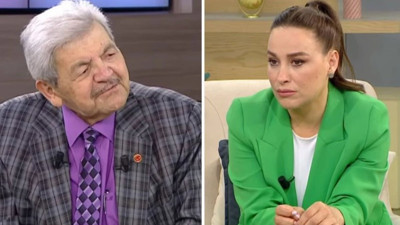 Sunucu Nur Viral ve emekli müftü Yusuf Kavaklı arasında çıplaklık tartışması. Sunucunun gözleri doldu