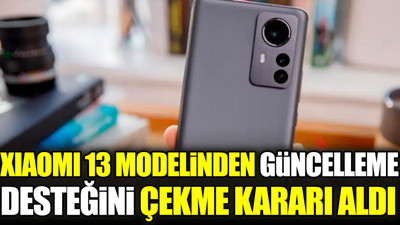 Xiaomi 13 modelinden güncelleme desteğini çekme kararı aldı