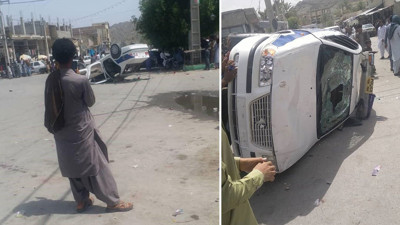 İran’da öfkeli kalabalık polis aracını ateşe verdi: 2 yaralı