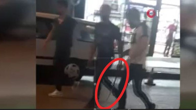 Yabancı uyruklu samuray kılıcıyla Küçükçekmece'de gözdağı verdi