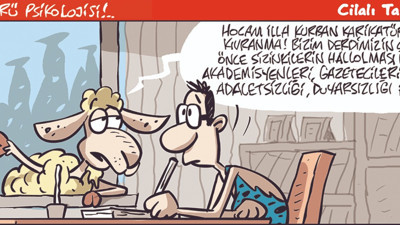 Ülkeyi kurtaracak kurbanlık karikatürü. Emre Ulaş'ın bu karikatürü yıllar sonra bile konuşulacak