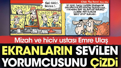 Emre Ulaş 'ekranların sevilen yorumcusunu' çizdi
