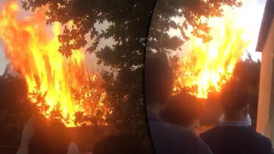 İstanbul'da korkutan yangın (03 Temmuz 2023)