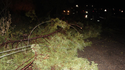 Alaşehir'i savaş alanına çeviren fırtına