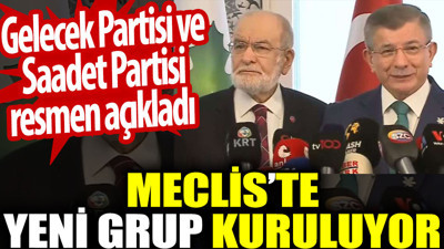 Meclis’te yeni grup kuruluyor. Gelecek Partisi ve Saadet Partisi anlaştı