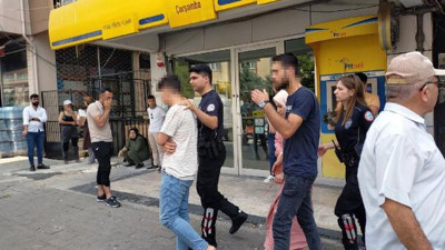 Suriyeliler birbirine girdi. 2'si yaralandı 4'ü gözaltına alındı