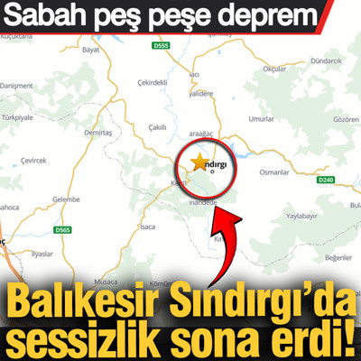 Dün Kıbrıs bugün Balıkesir Sındırgı'da deprem! Bir artçıyla daha sarsıldı