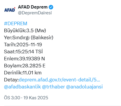 Balıkesir'de deprem! - Resim : 1