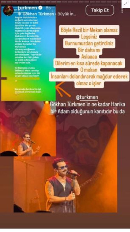 Gökhan Türkmen'in konseri sonrası ortalık karıştı! Eşine küfür edilince çileden çıktı - Resim : 3