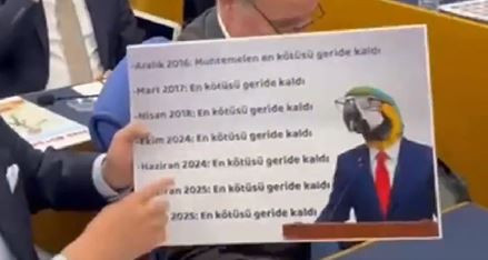 Komisyonda ‘Yeni Şafak’ ve ‘papağan’ protestosu - Resim : 1