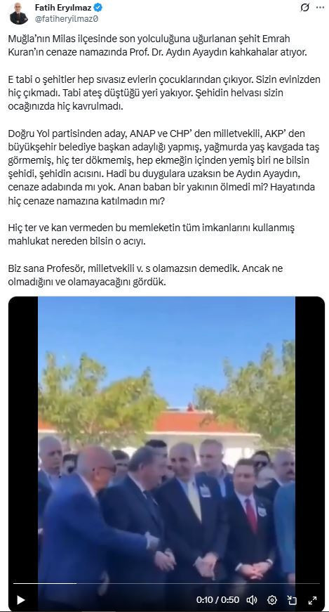 Şehit cenazesinde kahkaha attılar: Tepki çeken görüntünün ardından açıklama yaptılar - Resim : 1