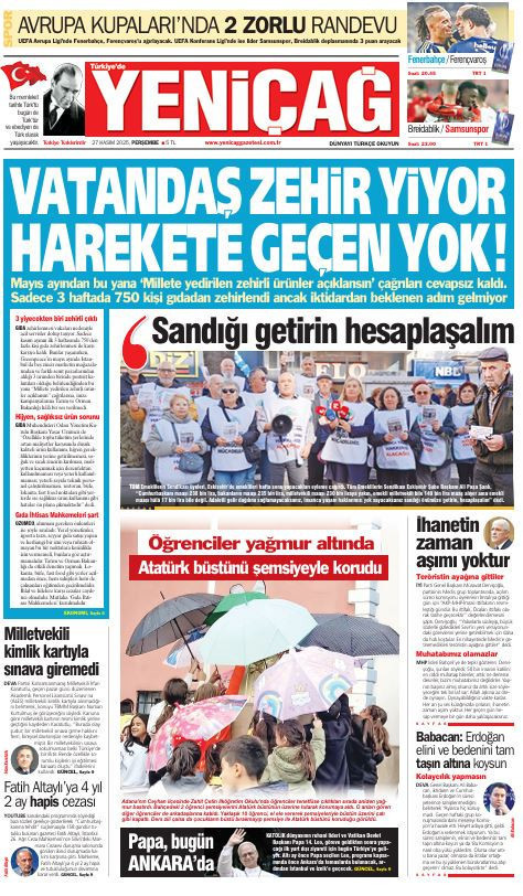 Yeniçağ Gazetesi: Vatandaş zehir yiyor harekete geçen yok! - Resim : 1