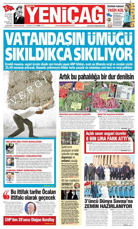 Yeniçağ Gazetesi: Vatandaşın ümüğü sıkıldıkça sıkılıyor - Resim : 1