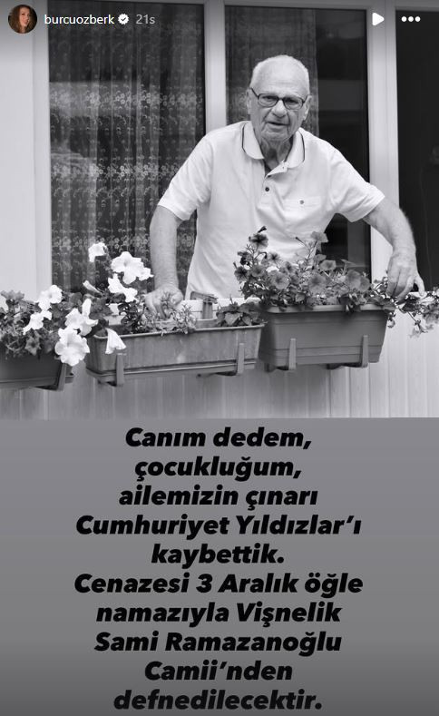 Burcu Özberk'in acı günü: Dedesini kaybetti - Resim : 1