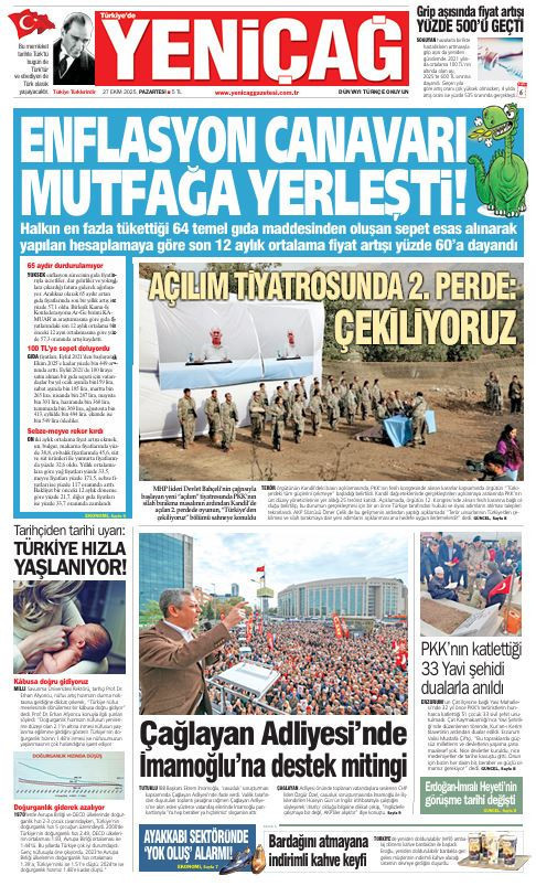 Yeniçağ Gazetesi: Enflasyon canavarı mutfağa yerleşti! - Resim : 1