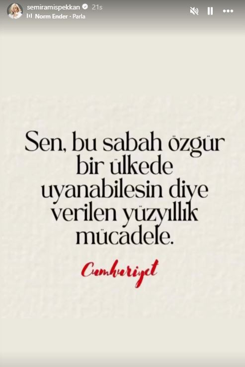 Ünlü isimlerden 29 Ekim Cumhuriyet Bayramı paylaşımları! - Resim : 4
