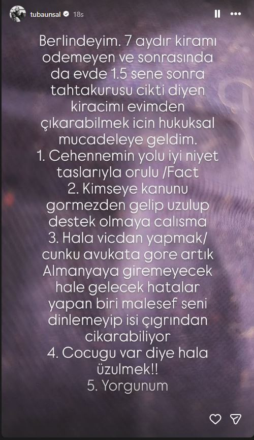 Mehmet Fetihler Sultanı’nın Mara Hatun’u Tuba Ünsal isyan etti: ‘Tahtakurusu çıktı’ yalanıyla Berlin’deki evimi gasbediyor! - Resim : 3