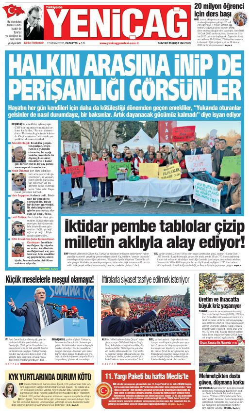 Yeniçağ Gazetesi: Halkın arasına inip de perişanlığı görsünler - Resim : 1