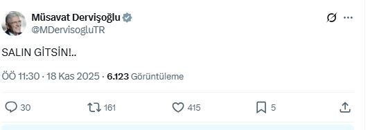 Müsavat Dervişoğlu'ndan Devlet Bahçeli'ye iki kelimelik yanıt! - Resim : 2