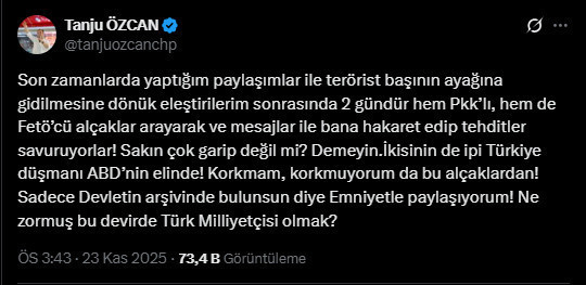 Tanju Özcan'a İmralı tehdidi - Resim : 1