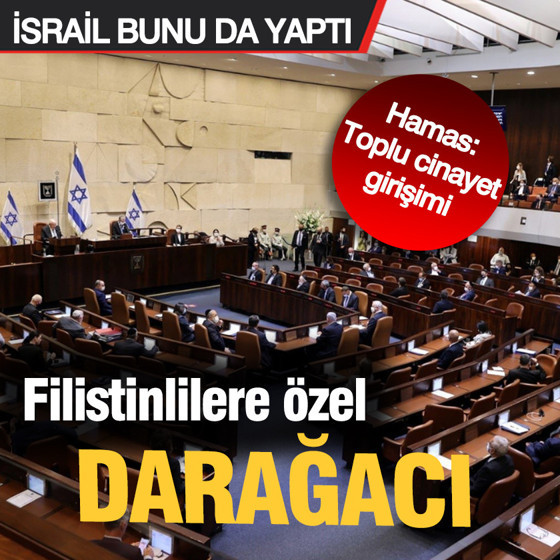 İsrail bunu da yaptı: Filistinlilere darağacı
