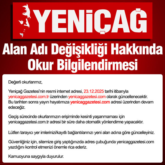 Alan Adı Değişikliği Hakkında Okur Bilgilendirmesi