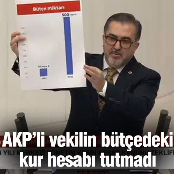 AKP'li milletvekilinin bütçedeki 'kur' hesabı tutmadı