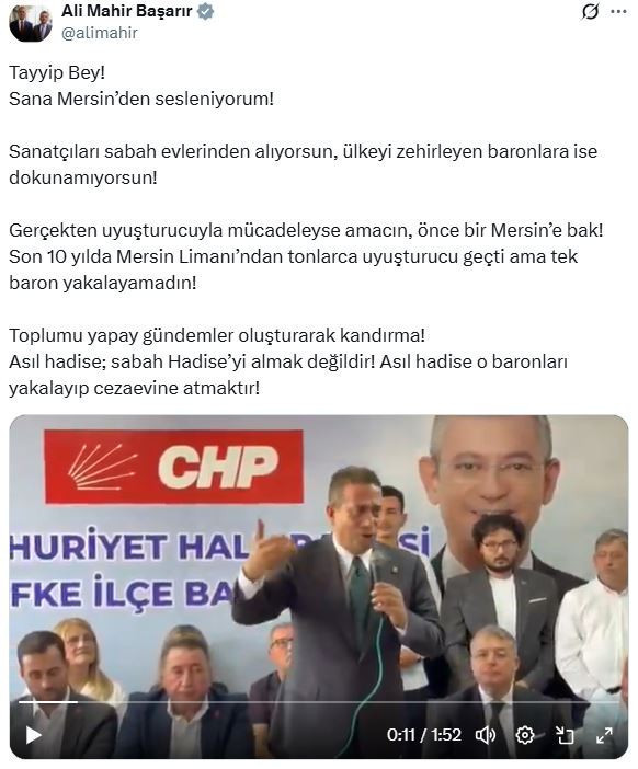 Ali Mahir Başarır’dan iktidarı kızdıracak Hadise’li gönderme - Resim : 1