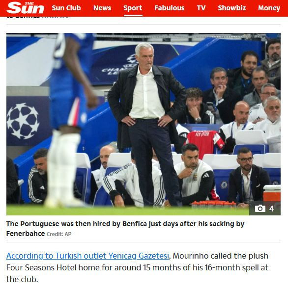 Adriyatik'ten Pasifik'e... Dünya Yeniçağ'ın Mourinho haberini konuştu - Resim : 3