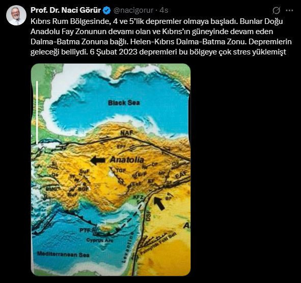 Kıbrıs’ta 5’lik depremler sürüyor! Peki bunun Doğu Anadolu ile ilgisi ne? Naci Görür yorumladı - Resim : 2