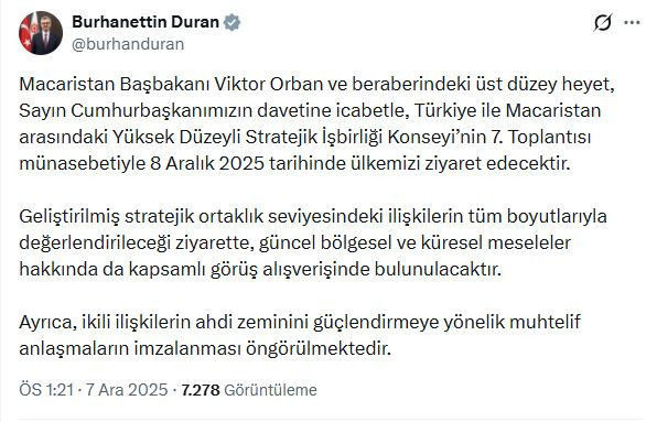 Macaristan Başbakanı Orban yarın Türkiye'ye geliyor - Resim : 1